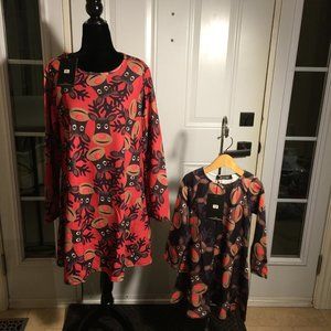 Misslook Mommy & Me Holiday Christmas Set Sizes XL + 7-8